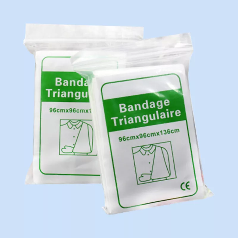 Bandage triangulaire en coton absorbant