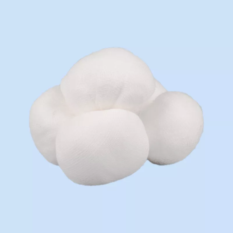 Boule de gaze de coton absorbant sans rames