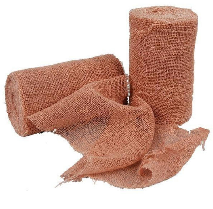 Bandage de gaze marron
