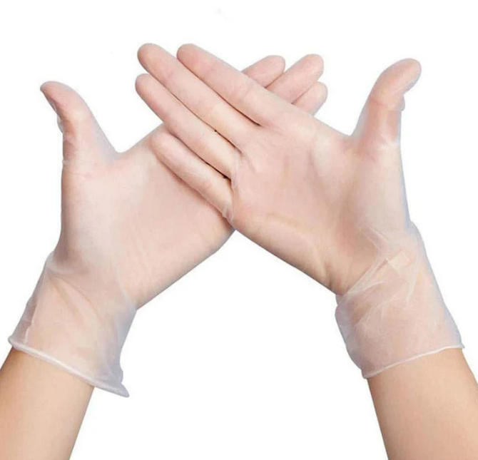 Gants jetables en vinyle