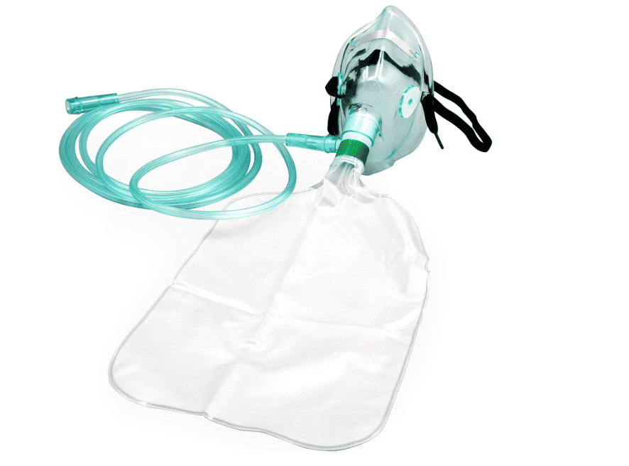 Masque à oxygène chirurgical sans réinspiration avec sac réservoir