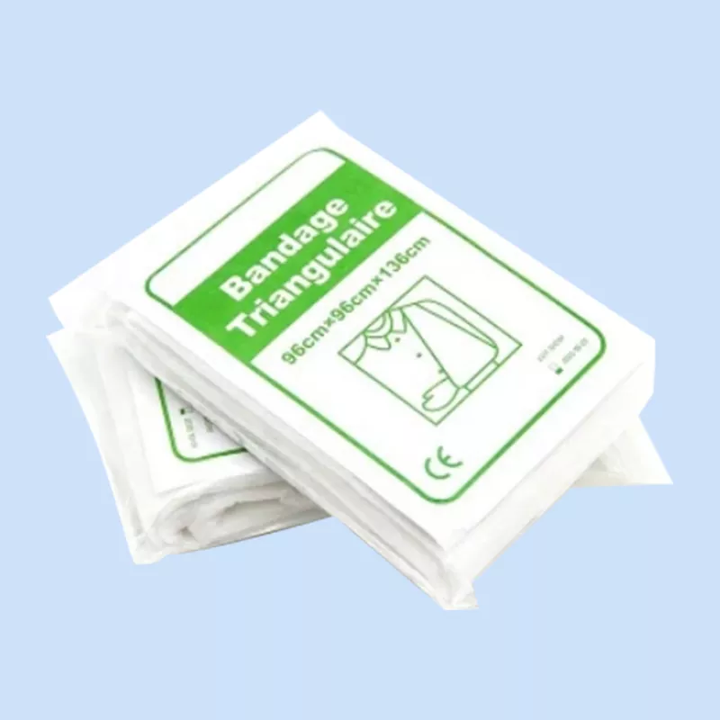 Bandage de fournitures d'hôpital triangulaire